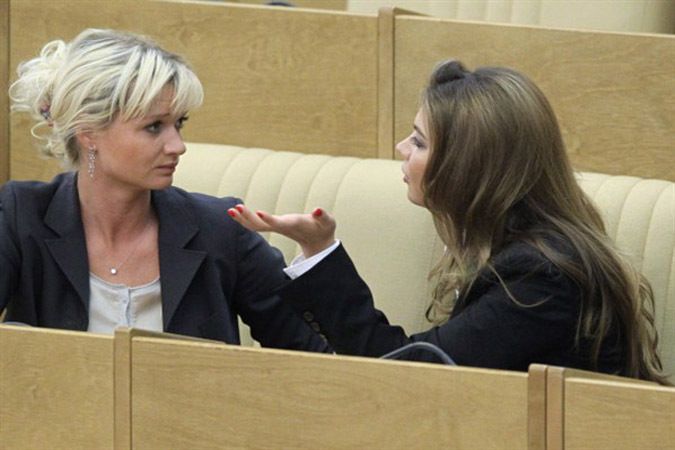 Кабаева и Хоркина в Госдуме